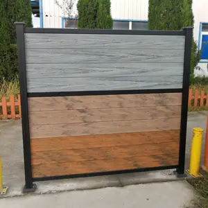 OEM Exterior Plastic Composite Wood UV Resistant and Waterproof Wpc 180x180cm Fence for Home Garden Patio