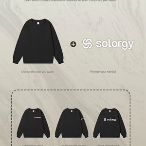 Vêtements de travail amples à col rond en polyester/coton avec logo imprimé numérique personnalisé, sortie d'usine d'hiver, chemise publicitaire - Product Image 2