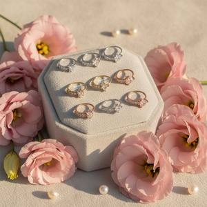 20gx8mm Silver Gold Star Square Heart CZ Diamond Hoop Nose Ring <strong>Fashion</strong> <strong>Piercing</strong> <strong>Jewelry</strong> for Women - Product Image 5