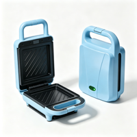 Machine à gaufres électrique automatique compacte avec plaques antiadhésives, légère et multifonctionnelle pour le petit-déjeuner, usage domestique