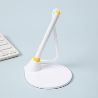 Stylo de signature promotionnel personnalisé avec logo pour réception d'hôtel/banque, avec support de table à câble, en plastique 1,0 mm