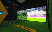 Projecteur de football numérique de jeu de simulation de football en salle interactif Gooest pour parc d'attractions et aire de jeux