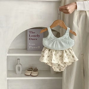 Conjunto <span class=keywords><strong>de</strong></span> Ropa <span class=keywords><strong>de</strong></span> Verano 2024 para Bebé Niño <span class=keywords><strong>de</strong></span> 12 a 18 <span class=keywords><strong>Meses</strong></span>, Camisa sin Mangas y Pantalones <span class=keywords><strong>de</strong></span> Algodón con Estampado a Cuadros - Product Image 2