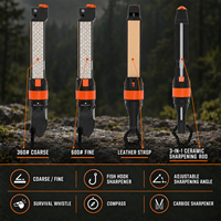 Aiguiseur de couteau multifonction écologique double face 3 étapes diamant céramique carbure pour camping chasse pêche
