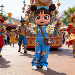 Costume de mascotte de fille de dessin animé mignon de haute qualité pour événements, défilés, promotion de marque et divertissement en <span class=keywords><strong>parc</strong></span> à thème, <span class=keywords><strong>l</strong></span>éger - Product Image 1