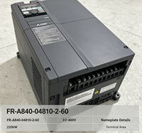 Variateur de fréquence Mitsubishi FR-A840-04810-2-60 185KW 380V-480V 3 phases, contrôle vectoriel sans capteur, moteur 361A 590Hz
