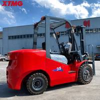 Chariot élévateur diesel compact de 3,5 t avec hauteur de levage libre de 100 mm et protection supérieure pour le chargement industriel