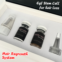 Kit de poudre lyophilisée pour cheveux Applicateur de sérum Masseur du cuir chevelu pour la régénération des cheveux Masseur de cheveux pour la croissance pour hommes et femmes B