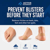 Bandes de protection anti-ampoules prédécoupées personnalisées, bandes adhésives imperméables pour les pieds, pour la randonnée, la course à pied, le marathon, les sports