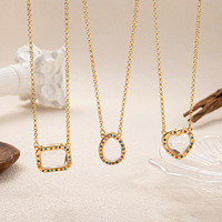 Collier pendentif boîte en verre vintage avec médaillon cœur en zircon plaqué or 18 carats, chaîne à maillons tendance pour la fabrication de bijoux DIY
