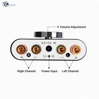 AOSHEN X35 100W 5.0 dijital Mini ses V12 Hifi Stereo monoblok araba amplifikatör 100W Rms