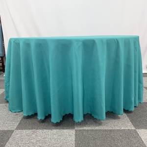 Hot Selling Polyester Fabric Table Cloth 120 Round <strong>Wedding</strong> <strong>Tablecloth</strong> for <strong>Wedding</strong> Events Party - Product Image 3