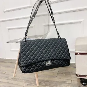 Großhandel schwarz luxus handtasche-Lady tote handtaschen für Women leder damen tasche 2021 Waterproof Black Leather luxus handtaschen designer geldbörsen