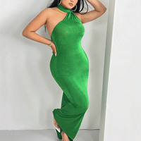 Femme Stock Bale Robe longue décontractée à manches longues imprimée de fleurs Robes d'occasion pour femmes/