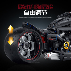 Nouveau GULY 60521 1:8 Moto Harley Breaker Modèle de voiture en blocs Jouets MOC Briques Kit de construction à petites particules Jouets de <span class=keywords><strong>puzzle</strong></span> - Product Image 5