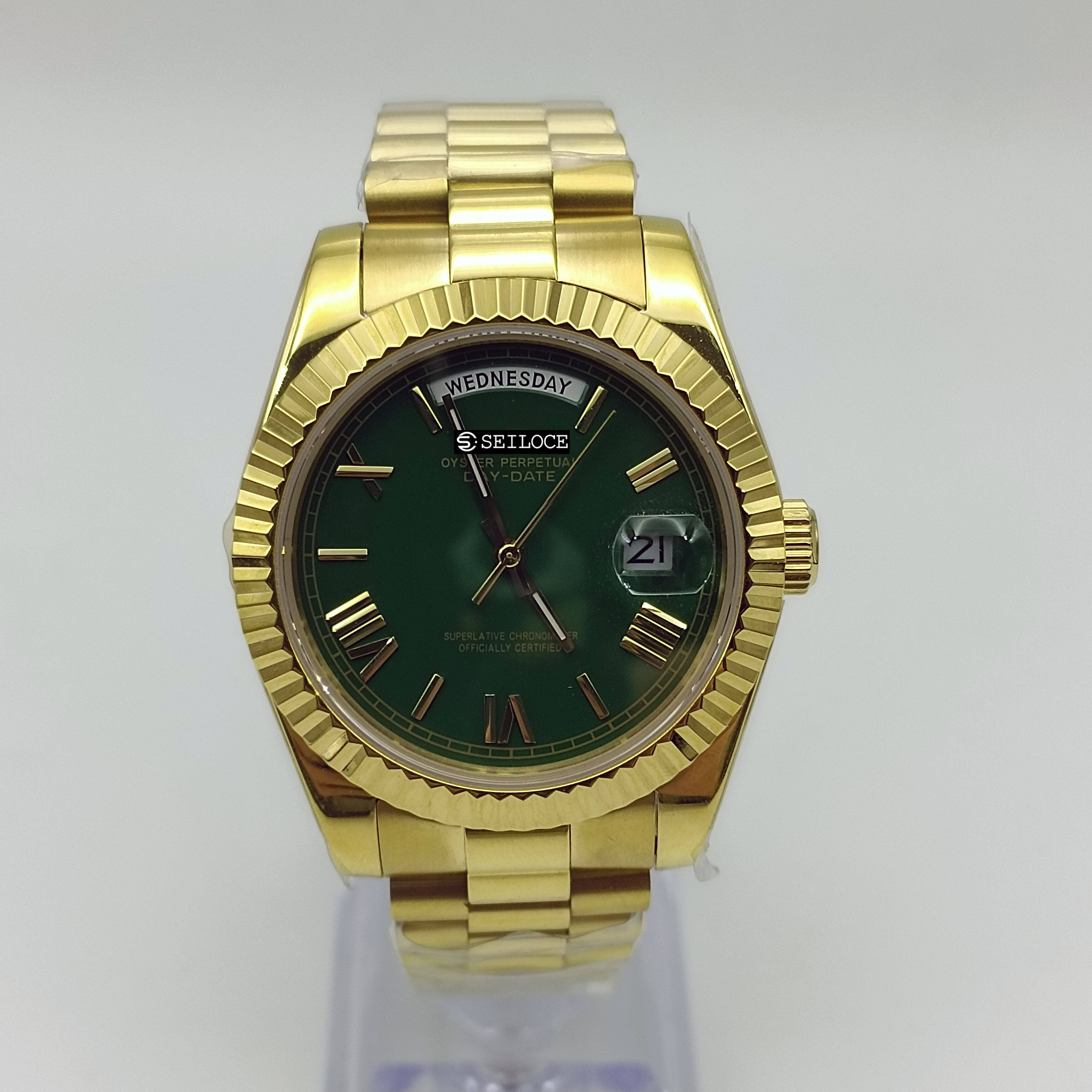 Gold Case+Green Dial