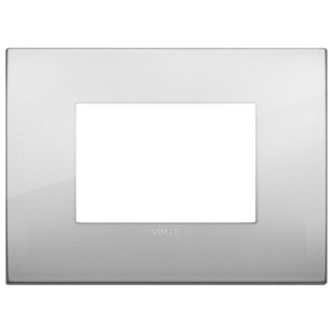 Vimar Wall <b>Switch</b> Plate Silver 12.75x9.5 Cm Matte Finish - Product Image 1
