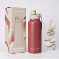 Bouteille d'eau isotherme durable de 32 oz avec une qualité stable et une finition de surface personnalisée pour les cadeaux et les souvenirs promotionnels