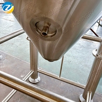 Cuve de fermentation cylindrique de haute qualité en acier inoxydable ZJ 2000L SUS304/316L