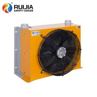 Radiador de Extrusora de Plástico, Enfriador de Aceite Hidráulico, Intercambiador de Calor para Reductor de Engranajes para Maquinaria de Construcción con Ventilador de 12V/24V