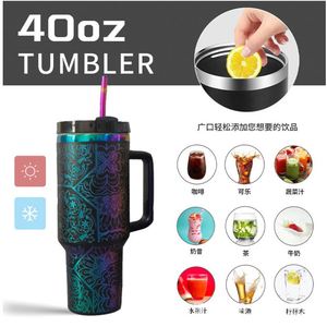 Original Professional Customization <b>Large</b> Capacity Travel Coffee Cup 40oz Tumbler With Handle Stainless Tumbler <b>Mug</b> - Product Image 4