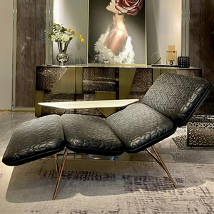 Moderno estilo de lujo sala de estar <span class=keywords><strong>chaise</strong></span> <span class=keywords><strong>longue</strong></span> muebles de hotel hogar interior silla extensible - Product Image 5