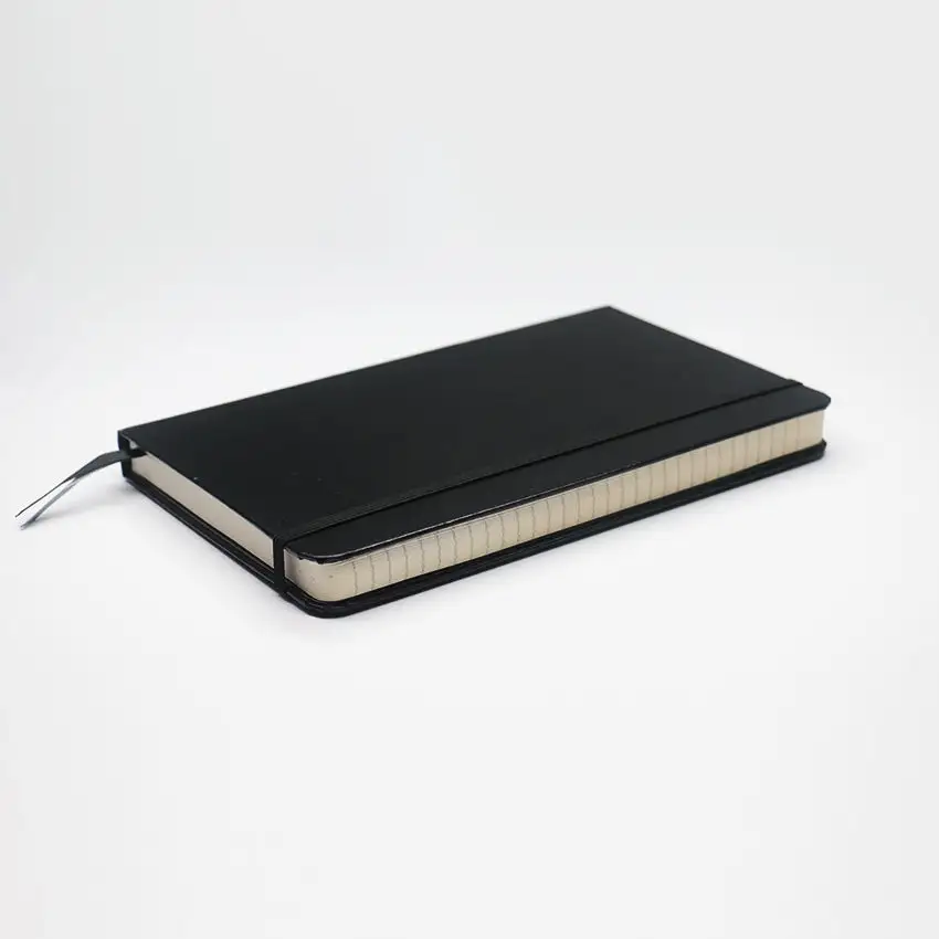 Cheap Bulk Custom Notebooks Black Writing Pads Journal Corporate School Customizable Ruled Line Branded Notebook Factory