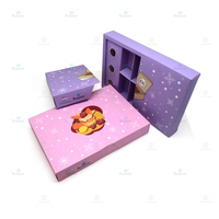 Boîtes à emporter pour fêtes et traiteurs, avec lamination brillante, pour desserts, brunchs, plateaux de livraison par courrier, emballages de plateaux