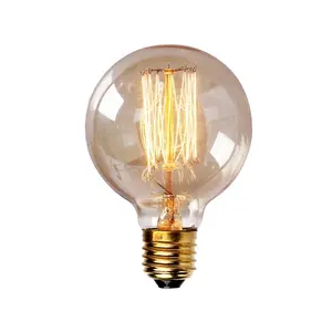 Lampu Malam Led Retro Seni Besi Hitam Lampu Pijar Edison Lampu Retro Antik E26 E27