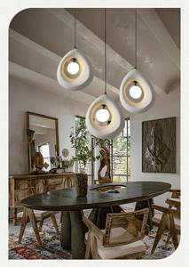 Modern asılı lamba Wabi Sabi ışık kapalı kolye ışık avize mutfak için restoran aydınlatması - Product Image 4