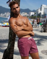 Shorts de bain imprimés personnalisés pour hommes, fabriqués en tissu recyclé, séchage rapide, cordon de serrage, taille élastique, respirants