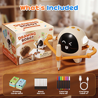 Robot de dessin intelligent pour enfants DW07-C, artiste, 200 cartes, musique, jouet éducatif interactif pour les enfants de 3 ans et plus, cadeau d'anniversaire STEM
