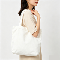 Sac fourre-tout en toile de coton biologique recyclable avec logo imprimé personnalisé et poignée d'épaule pour la plage, les cadeaux et le shopping