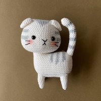 Jouets en tricot personnalisés pour chat, amigurumi, poupée au crochet, chatons mignons, animaux en crochet colorés, jouets en peluche pour chat, cadeau pour Halloween
