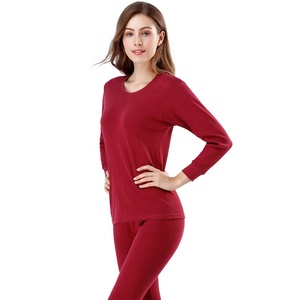 Vêtements de nuit thermiques en coton 100% pour femmes, <span class=keywords><strong>sous</strong></span>-vêtements longs pour femmes, vente en gros à bas prix - Product Image 1