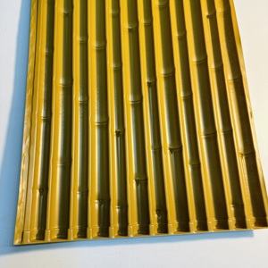 Revestimiento de <span class=keywords><strong>Pared</strong></span> de Bambú de Plástico UV PE, Paneles de <span class=keywords><strong>Pared</strong></span> de <span class=keywords><strong>Vinilo</strong></span>, Tablero Decorativo, Diseño de Interiores, Valla de Patio <span class=keywords><strong>Exterior</strong></span>, <span class=keywords><strong>Pared</strong></span> de Fondo - Product Image 5