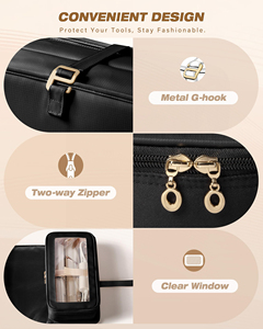 Bolsa de Viaje para Herramientas de Peinado con Tapete Resistente al Calor, Organizador de Herramientas para Multi-Stylers y Secador de Pelo - Product Image 4