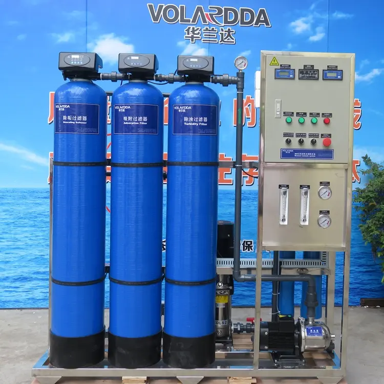 500LPH drinking water reverse osmosis water filter system RO purified water machine