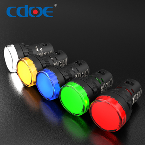 Nhựa chỉ số đèn 8mm 12mm 16mm 22mm bảng điều khiển LED Red Green Blue Yellow điện tín hiệu đèn 380V - Product Image 1