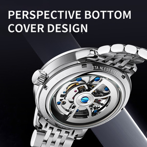 <span class=keywords><strong>Orologi</strong></span> Meccanici Automatici Mark Fairwhale per Uomo, Alta <span class=keywords><strong>Qualità</strong></span>, Tourbillon, Piccoli <span class=keywords><strong>Orologi</strong></span> da Polso Impermeabili, <span class=keywords><strong>Orologi</strong></span> Scheletrati FW-6023 - Product Image 4