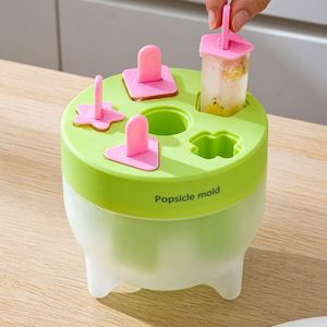 Moule à glace créatif en silicone de qualité alimentaire, facile à démouler, pour congélation rapide, gadget domestique pour la préparation de bâtonnets glacés et de glaces aux fruits - Product Image 4