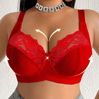 Nouvelle lingerie sexy grande taille avec dentelle, soutien-gorge ultra fin à bonnets confortables, populaire en Europe et en Amérique, sous-vêtements confortables