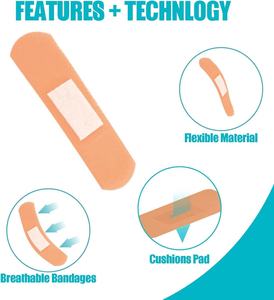 Vendajes para Dedos de Grado Médico, Variedad de Tamaños, Impermeables, Transpirables, Adhesivos, Desinfectantes con Infrarrojos Lejanos, Certificación CE - Product Image 3