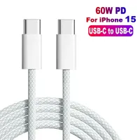 Hot Sale 60W Pd Oplader 1M Type C Naar Type C Kabel Micro Usb Naar Android Type-C Voor Iphone 15 3a Mobiele Telefoon Oplaadkabel