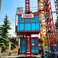 Monte-charge de chantier, élévateur de chantier à crémaillère, monte-personnes et monte-marchandises pour immeubles de grande hauteur