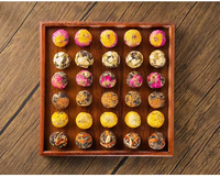 Lot de balles de thé blanc fleuri personnalisées en gros – Coffret cadeau de thé fleuri – Thé aux fleurs
