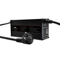 Chargeur rapide de haute qualité en aluminium 36v 48v 60v 72v avec protection OTP 1200W pour les batteries Lifepo4 de bateaux électriques, chariots élévateurs, camions de plage