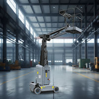 Plateformes élévatrices verticales autopropulsées de 8 m CE, mini-nacelles portatives pour usage industriel, plateformes élévatrices pour personnel