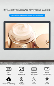 4K màn hình treo tường kỹ thuật số biển <span class=keywords><strong>LCD</strong></span> hiển thị màn hình quảng cáo siêu mỏng Video hiển thị kỹ thuật số Bảng menu - Product Image 4