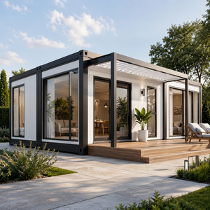 Insulated 20Ft 40Ft Prefabricated Container Expandable House 1 2 3 4 5 Bedroom Modern Living <b>Portable</b> Home Building - Product Image 1